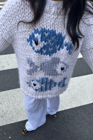 Blue Fish Chunky Knit Sweater