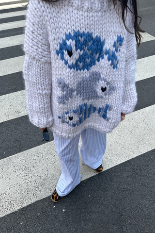 Blue Fish Chunky Knit Sweater