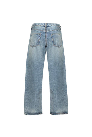 Knit Flower Jeans