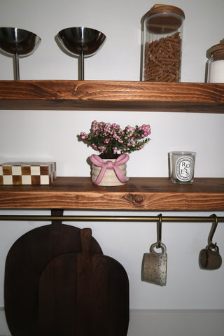 Knit Bow Mug - Rosé