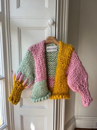 Wren Midi Grobstrick-Cardigan (Beispiel)