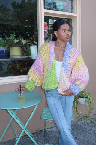 Pastel Colossal Knit Jacket
