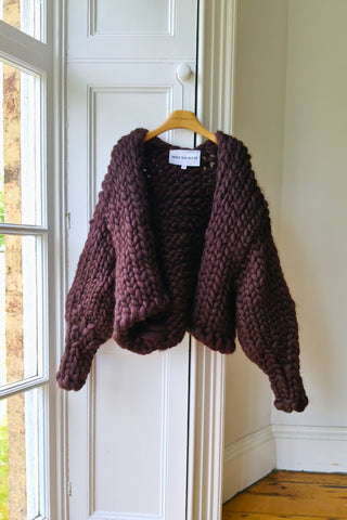 Mocha Colossal Knit Cardigan M/L (Sample)