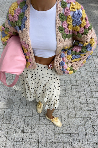 Margot Chunky Crochet Cardigan