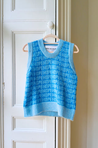 Blue Hope Knit Vest S/M (Sample)