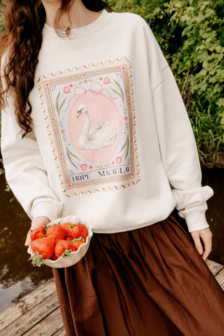 Swan Stamp Sweatshirt