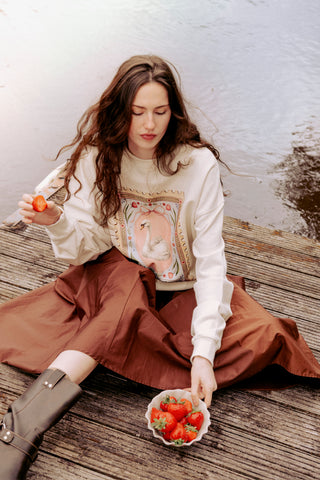 Swan Stamp Sweatshirt