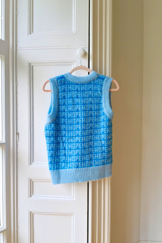 Blue Hope Knit Vest S/M (Sample)