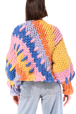 Colourful Colossal Knit Cardigan