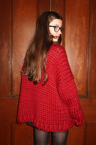 Cherry Chunky Knit Sweater