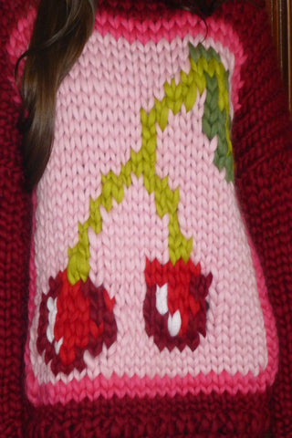 Cherry Chunky Knit Sweater