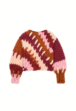 Berry Colossal Knit Cardigan