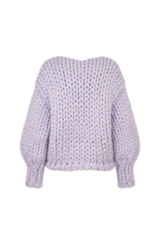 Powder Blue Colossal Knit Cardigan