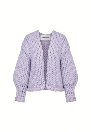 Powder Blue Colossal Knit Cardigan