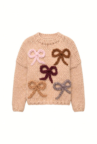 Orlaith Bow Chunky Knit Sweater