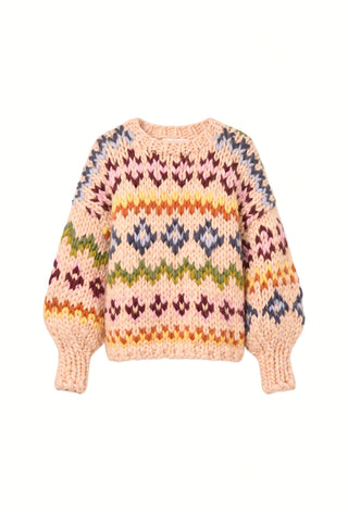 Colourful Fair Isle Chunky Knit Sweater