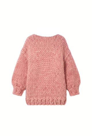 Pink Irish Bow Chunky Knit Cardigan