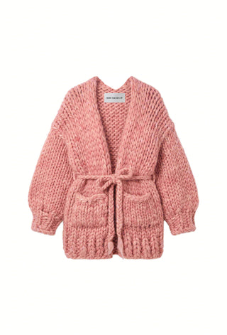 Pink Irish Bow Chunky Knit Cardigan