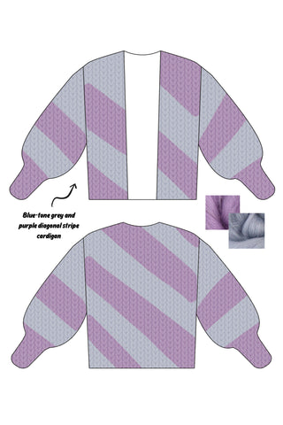 *CUSTOM* Diagonal Colossal Knit Cardigan