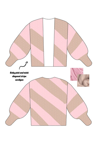 *CUSTOM* Diagonal Colossal Knit Cardigan