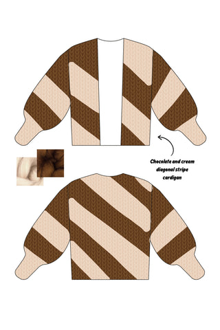 *CUSTOM* Diagonal Colossal Knit Cardigan