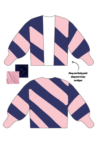 *CUSTOM* Diagonal Colossal Knit Cardigan