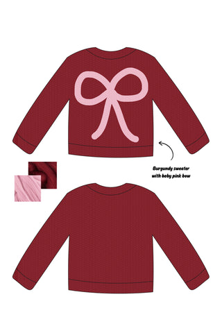 *CUSTOM* Bow Chunky Knit Sweater