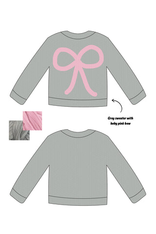 *CUSTOM* Bow Chunky Knit Sweater