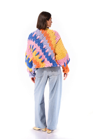 Colourful Colossal Knit Cardigan