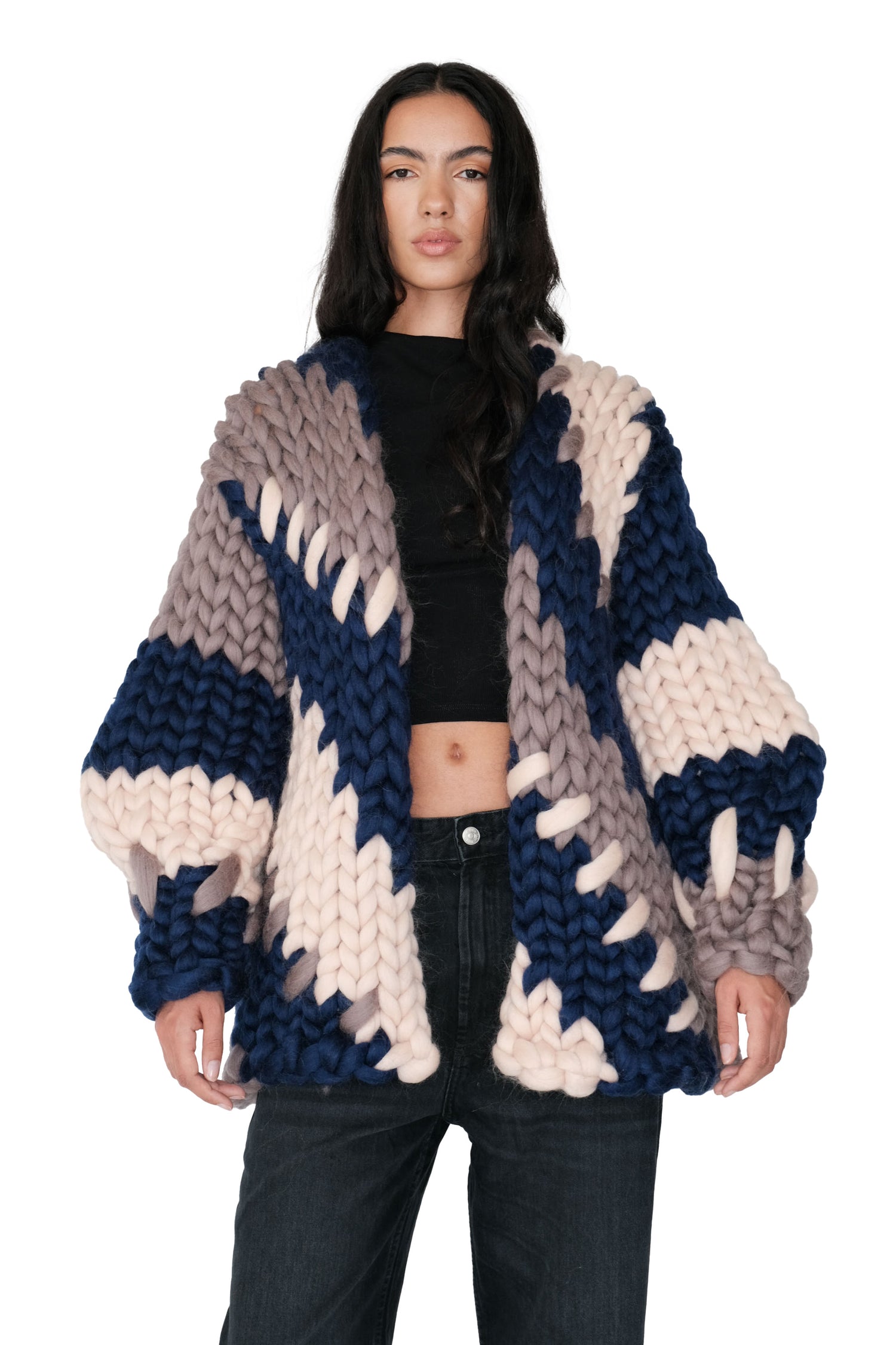 Pull Colossal Tricoté HOPE MaCaulay - Taille L/XL - Multicolore - NEUF Avec étiquettes