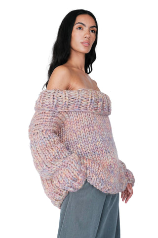 Aurelia Chunky Knit Off The Shoulder Sweater