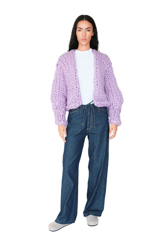 Lilac Colossal Knit Cardigan