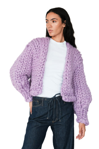 Lilac Colossal Knit Cardigan