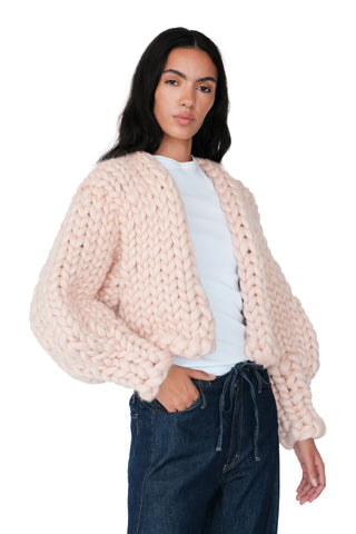 Cream Colossal Knit Cardigan