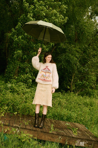 Brushed Carousel Sweater