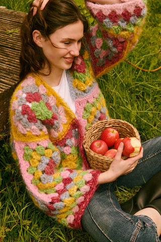 Brushed Eden Crochet Cardigan