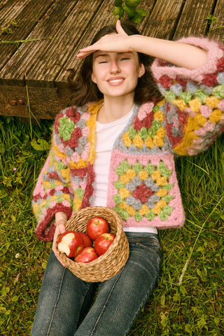 Brushed Eden Crochet Cardigan