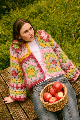 Brushed Eden Crochet Cardigan