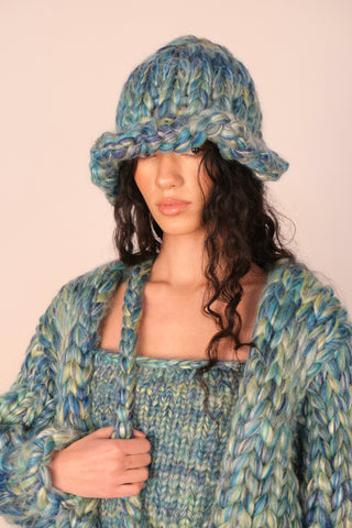 Ceto Colossal Knit Mushroom Hat
