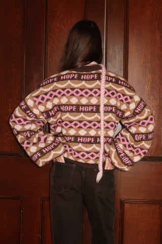 Mocha Fair Isle Knit Sweater
