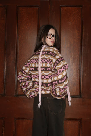 Mocha Fair Isle Knit Sweater