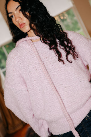 ブルーデイジーふわふわニットセーター