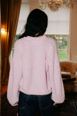 ブルーデイジーふわふわニットセーター