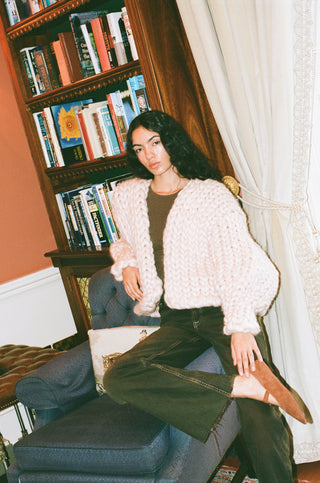 Cream Colossal Knit Cardigan