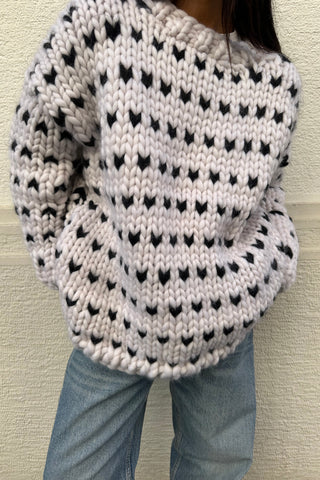 Gigi Polka Dot Chunky Knit Sweater