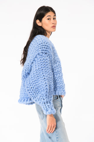 Blue Colossal Knit Cardigan