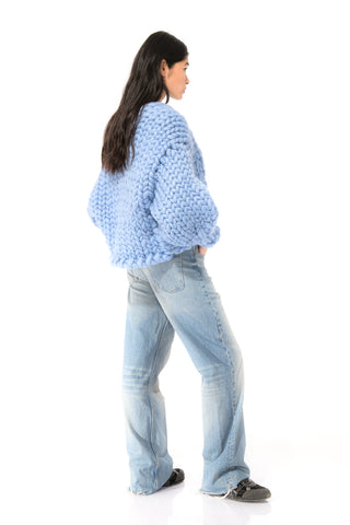 Blue Colossal Knit Cardigan