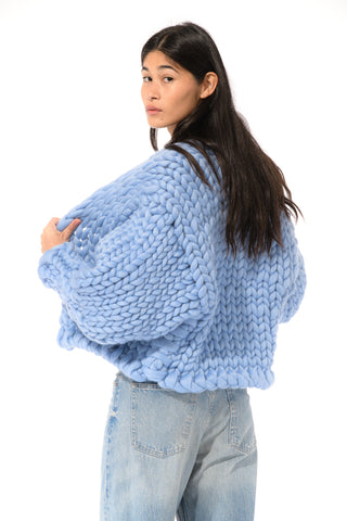 Blue Colossal Knit Cardigan