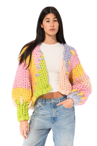 Pastel Colossal Knit Cardigan