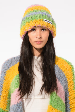 Colourful Fluffy Knit Beanie